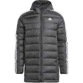 Adidas Essentials 3 Stripes Light Down Siyah Erkek Mont