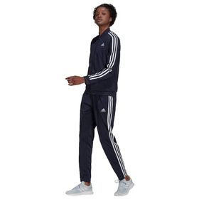 Adidas Essentials Logo French Terry Tracksuit Siyah Kadın Eşofman Takımı