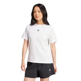 Adidas Essentials Wdie Rib Beyaz Kadın T-shirt