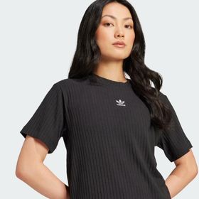Adidas Essentials Wide Rib Siyah Kadın T-shirt