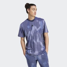 Adidas Fi 3 Stripes Mor Yuvarlak Yaka Erkek T-shirt