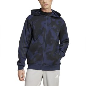 Adidas FI 3S FZ Aop Mavi Erkek Sweatshirt
