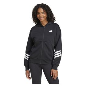 Adidas Future Icons 3 Stripes Full Zip Siyah Kadın Sweatshirt