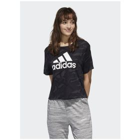 Adidas GE1137 W E Aop T Kadın Siyah Kadın T-shirt