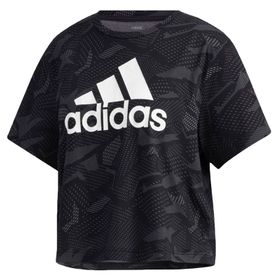 Adidas GE1137 W E Aop T Kadın Siyah Kadın T-shirt