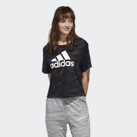 Adidas GE1137 W E Aop T Kadın Siyah Kadın T-shirt