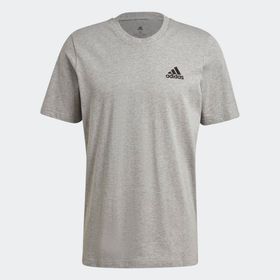 Adidas GK9641 Essentials Embroidered Small Logo Gri Erkek T-Shirt