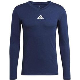 Adidas GN5675 Team Base Tee Mavi Futbol Uzun Kollu Antrenman Erkek T-Shirt