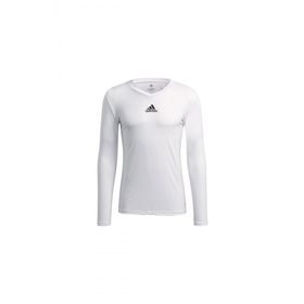 Adidas GN5676 Beyaz Team Base Tee Erkek Futbol Uzın Kollu Antrenman T-shirt
