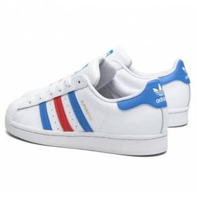 Adidas Günlük Yetişkin Süperstar Foundatıon Kırmızı Mavi Çizgili Spor Ayakkabı