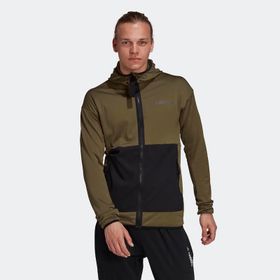 Adidas GV1626 Haki Kapüşonlu Erkek Sweatshirt