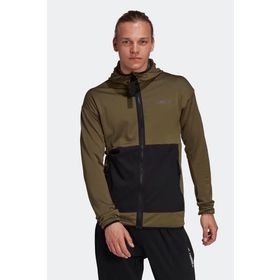 Adidas GV1626 Haki Kapüşonlu Erkek Sweatshirt
