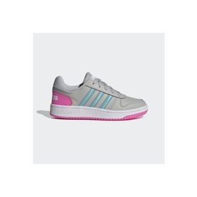 Adidas H01546 Hoops 2.0 Pembe Gri Kadın Yürüyüş Ayakkabısı