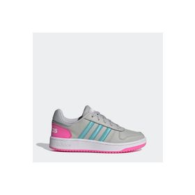 Adidas H01546 Hoops 2.0 Pembe Gri Kadın Yürüyüş Ayakkabısı