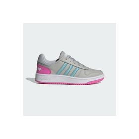 Adidas H01546 Hoops 2.0 Pembe Gri Kadın Yürüyüş Ayakkabısı