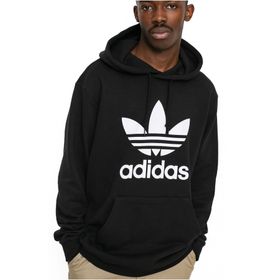 Adidas H06667 Siyah Beyaz Kapüşonlu XL Erkek Sweatshirt