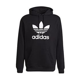 Adidas H06667 Siyah Beyaz Kapüşonlu XL Erkek Sweatshirt