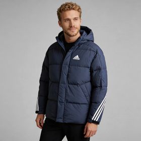 Adidas H20756 Lacivert Puffy Down Erkek Mont