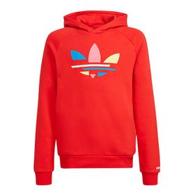 Adidas H32399 Kırmızı Kapüşonlu Unisex Çocuk Sweatshirt