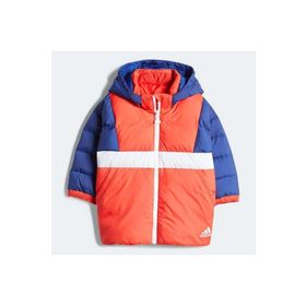 Adidas H38372 Colorblock Down Lacivert Kırmızı Beyaz Çocuk Mont