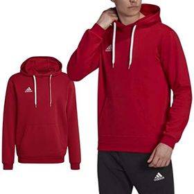 Adidas H57512 Kırmızı Kapüşonlu Erkek Sweatshirt