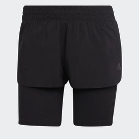 Adidas H57754 Run Icons Two-in-One Çok Renkli Kadın Koşu Şortu