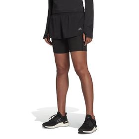 Adidas H57754 Run Icons Two-in-One Çok Renkli Kadın Koşu Şortu
