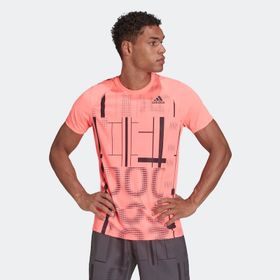 Adidas HB9086 Tenis Club Graph Tee Turuncu Erkek T-Shirt