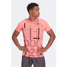 Adidas HB9086 Tenis Club Graph Tee Turuncu Erkek T-Shirt