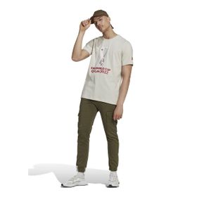 Adidas HD6365 Oe Tee Bisiklet Yaka Baskılı Beyaz Erkek T-Shirt
