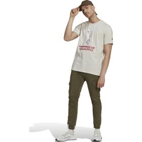 Adidas HD6365 Oe Tee Bisiklet Yaka Baskılı Beyaz Erkek T-Shirt