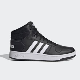Adidas Hoops 2.0 Mid Kadın Spor Ayakkabı siyah-beyaz