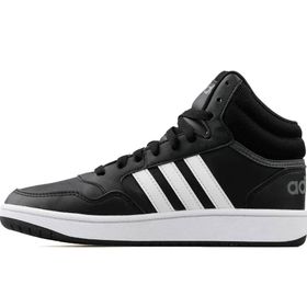 Adidas Hoops Mid 3.0 K Siyah Beyaz Unisex Çocuk Spor Ayakkabı