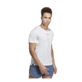 Adidas HT9442 Beyaz Agr Erkek Arazi Koşu T-shirt