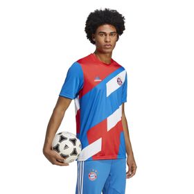 Adidas HU1261 FCB Preshi Kırmızı Mavi Beyaz Erkek Forma