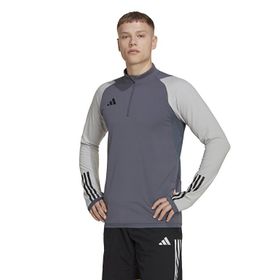 Adidas HU1316 Gri Tiro23 C TR Top Futbol Uzun Kollu Erkek Antrenman Üstü