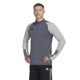 Adidas HU1316 Gri Tiro23 C TR Top Futbol Uzun Kollu Erkek Antrenman Üstü