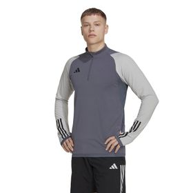 Adidas HU1316 Gri Tiro23 C TR Top Futbol Uzun Kollu Erkek Antrenman Üstü