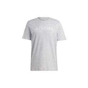 Adidas HY1695 TX Logo Tee Gri Erkek T-Shirt