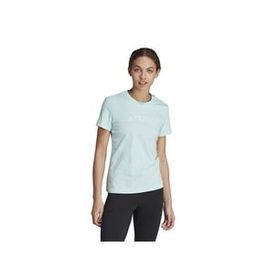 Adidas HY1713 Mavi W Logo TEE Günlük Kadın T-Shirt