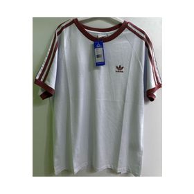 Adidas IA4846 Bordo Çizgili Erkek T-shirt
