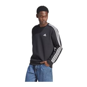 Adidas IB4027 Essentials Fleece 3 Stripes Siyah Günlük Erkek Sweatshirt