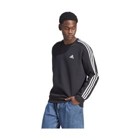 Adidas IB4027 Essentials Fleece 3 Stripes Siyah Günlük Erkek Sweatshirt