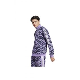 Adidas IB8387 Mor Siyah Erkek Eşofman Üstü