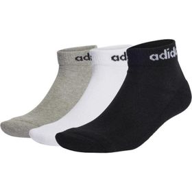Adidas IC1304 C Lin Ankle 3P Grey Black White Unisex Çorap