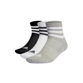 Adidas IC1318 Gri Siyah Beyaz 3'lü Unisex Spor Çorabı