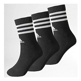 Adidas IC1321 Cushioned Crew 3'lü Siyah Unisex Çorap Seti