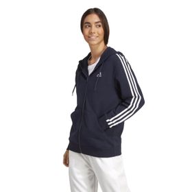 Adidas IC9918 W 3S Ft Fz R Hd Kadın Siyah Günlük Stil Sweatshirt