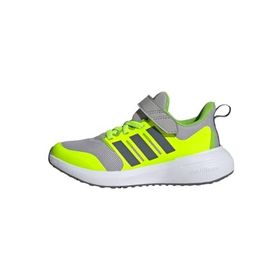 Adidas ID3356 FortaRun 2.0 Cloudfoam Elastic Lace Top Strap Gri Çocuk Spor Ayakkabı
