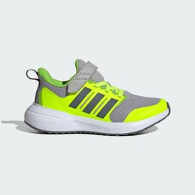 Adidas ID3356 FortaRun 2.0 Cloudfoam Elastic Lace Top Strap Gri Çocuk Spor Ayakkabı